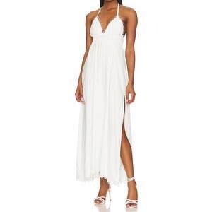 NEW PEIXOTO zoe smocked strappy dress in white